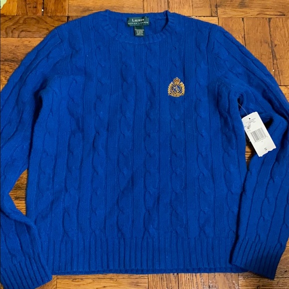 Lauren Ralph Lauren Sweaters - NWT Polo Ralph Lauren blue & gold crewneck sweater